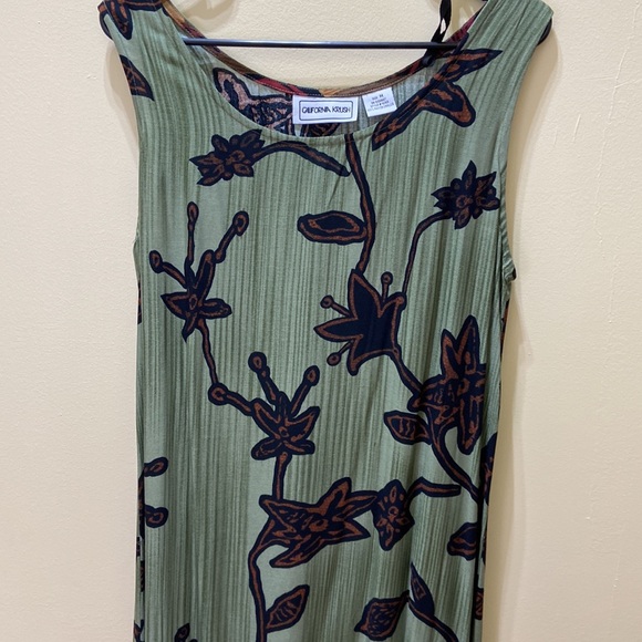 California Crush 2-piece Hawaiian print dress and top M - Picture 6 of 9
